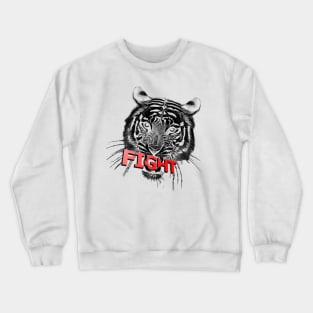 tiger fight Crewneck Sweatshirt